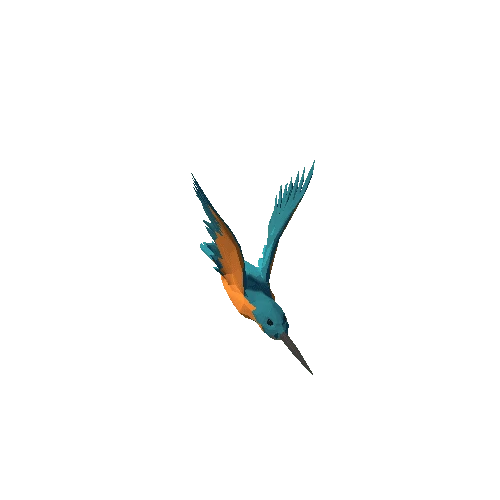 Low Poly Kingfisher
